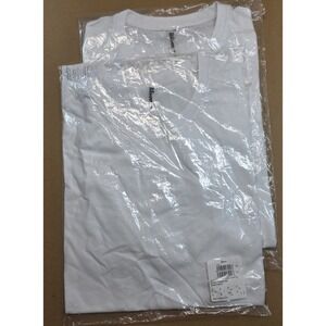 2 Wilson Unisex Blank White T-Shirts Size Small – New